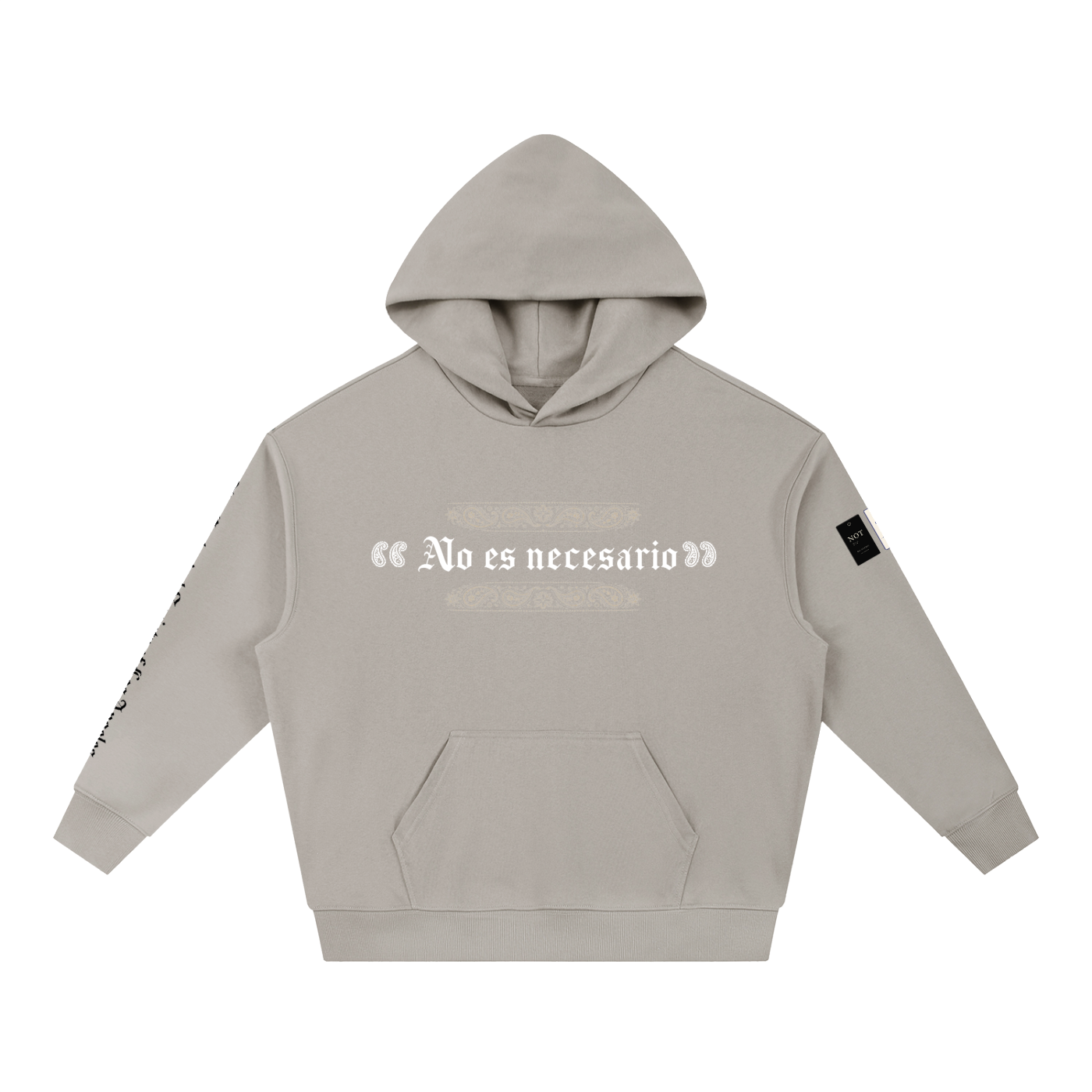 Not Necessary Boxy Heavyweight Drop-Shoulder Hoodie