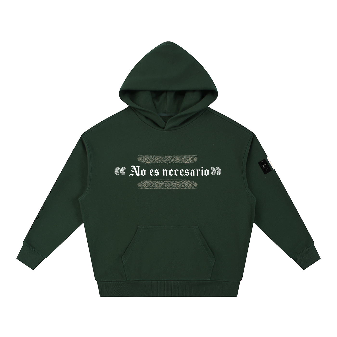 Not Necessary Boxy Heavyweight Drop-Shoulder Hoodie