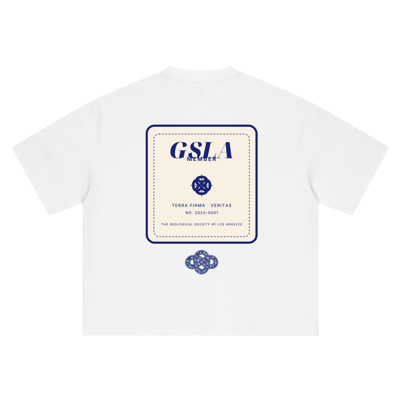 Blue Member Boxy Oversized Tee